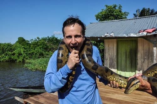 Fabio's LifeTour - Brazil (2015 April-June and October) - Manaus - Amazon Jungle - Anaconda petting - 11201 cover