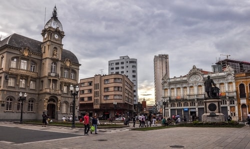 Curitiba - Historical center - Praça generoso marques and Catedral Metropolitana - 766 cover