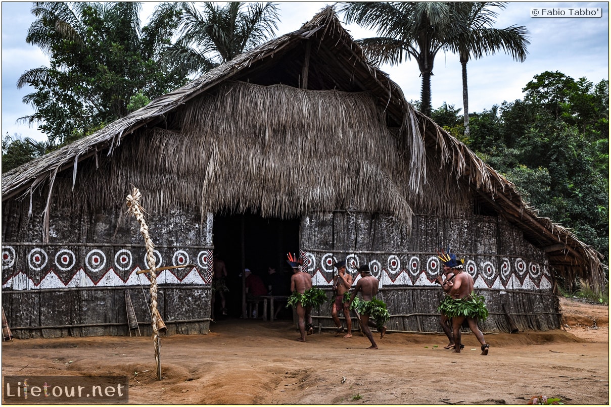 Fabio's LifeTour - Brazil (2015 April-June and October) - Manaus - Amazon Jungle - Indios village - 2- ceremonial dancing - 8172