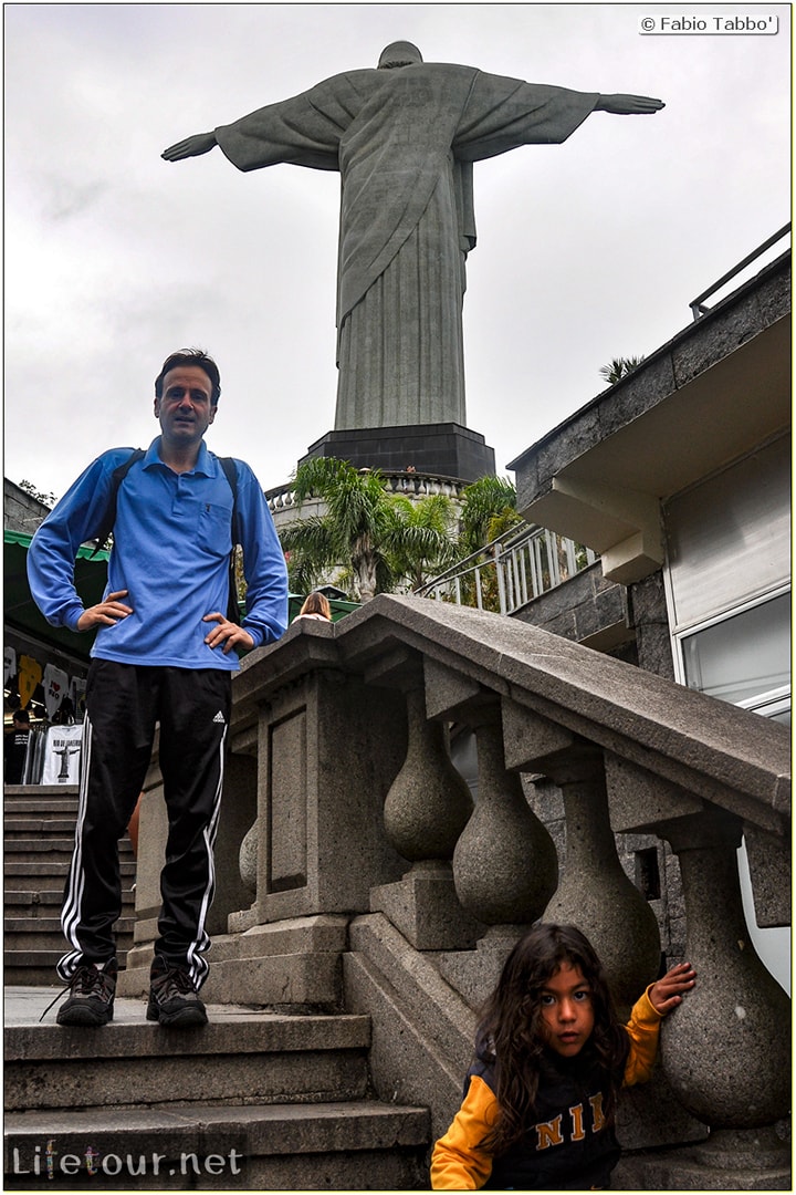 Fabio's LifeTour - Brazil (2015 April-June and October) - Rio De Janeiro - Corcovado - Level 2 - Christ statue - 5128