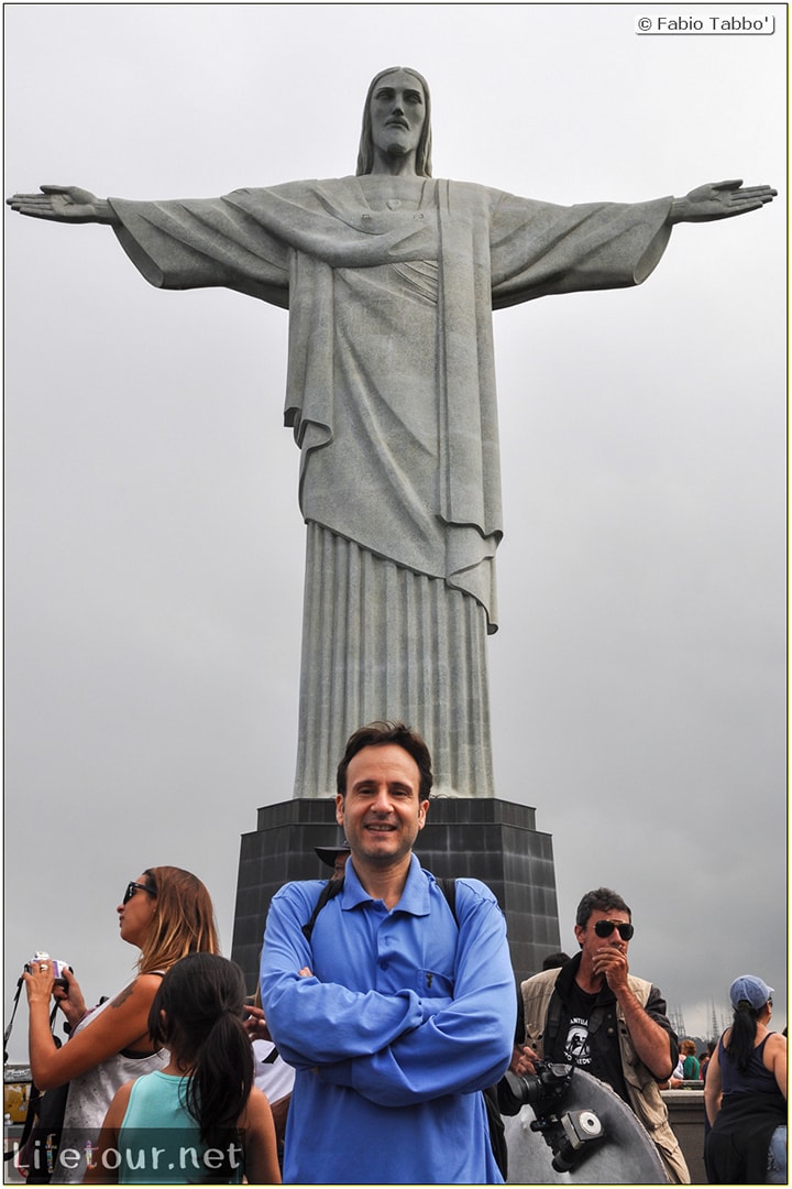 Fabio's LifeTour - Brazil (2015 April-June and October) - Rio De Janeiro - Corcovado - Level 2 - Christ statue - 6894