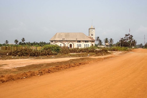Ghana -Greater Accra-Ada Foah-Old Presbyterian Church and Beach Cemeterary-790 COVER
